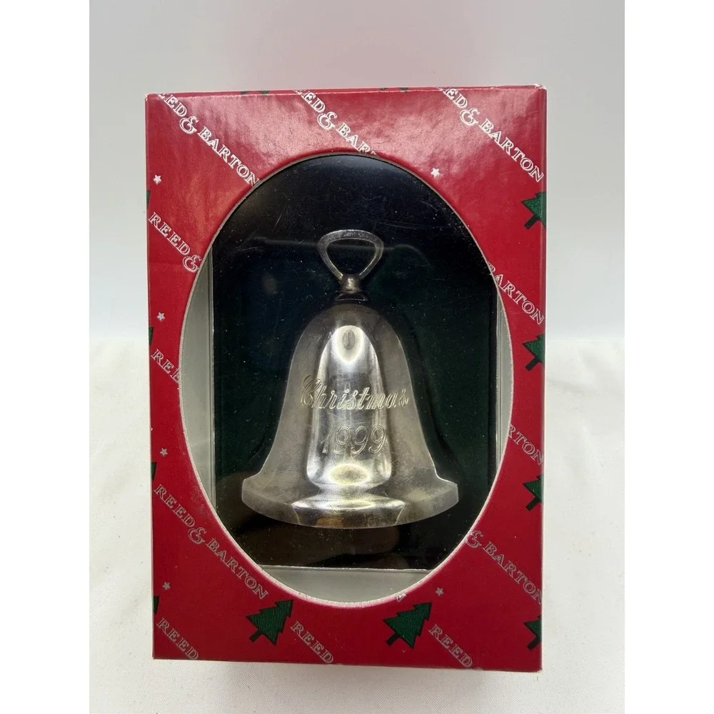 Vintage 1999 Reed & Barton Sliver Plated Christmas Bell Ornament
